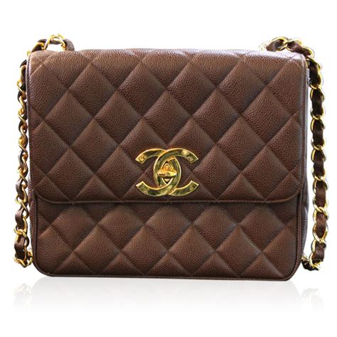 brown chanel shoulder bag|Chanel shoulder bag vintage.